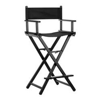 Makeup chair folding alu black