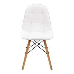 4rico scandinavian chair qs-185 eco leather white