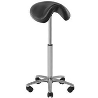 Cosmetic-hairdresser stool 001b black high