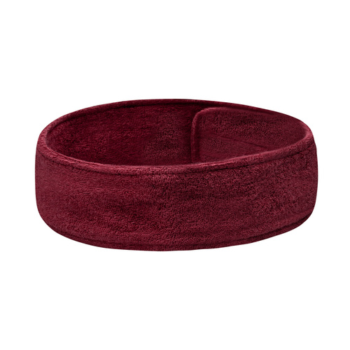 Maroon terry cloth headband