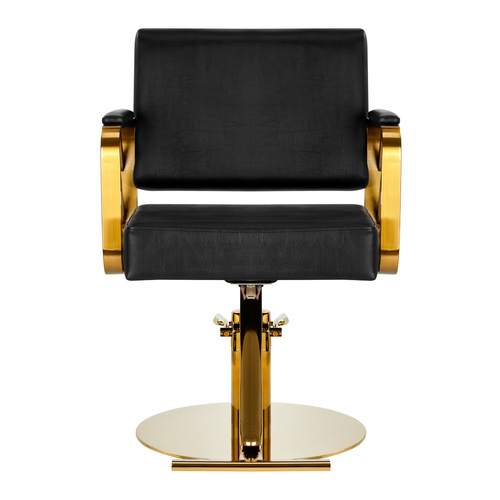 Gabbiano hairdressing chair genoa gold black