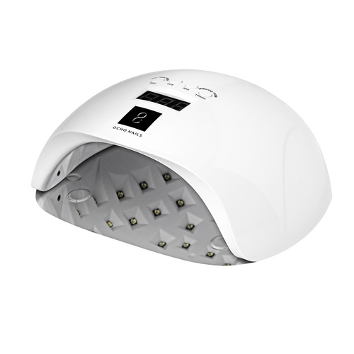 Ocho nails uv led lamp x13 65w plus white with mirrored bottom