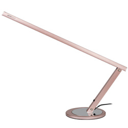 Lampa na biurko slim 20w różowe złoto