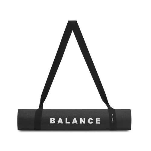 Balance yoga mat pvc black