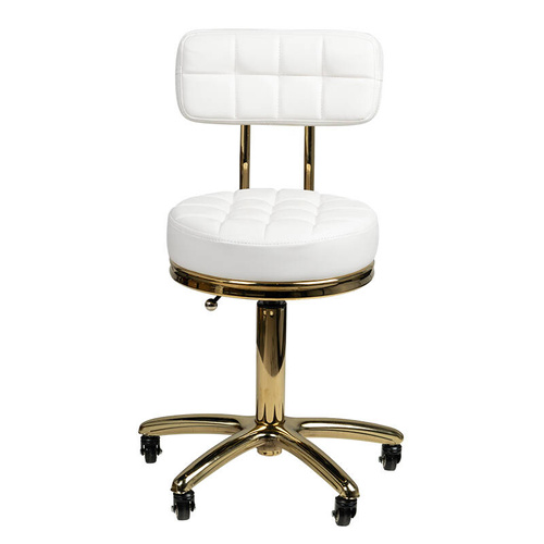 Cosmetic stool gold am-961 white