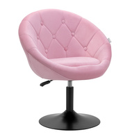 4rico swivel chair qs-bl12b velvet pink