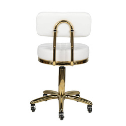 Cosmetic stool gold am-961 white