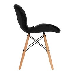 4rico scandinavian chair qs-186 velvet black