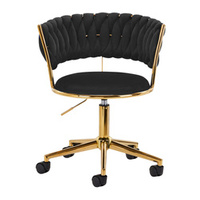 4rico swivel chair qs-gw01g velvet black