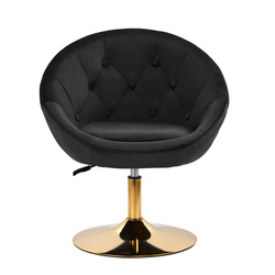 4rico swivel chair qs-bl12b velvet black