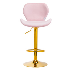 4rico bar hocker qs-b15 velvet pink