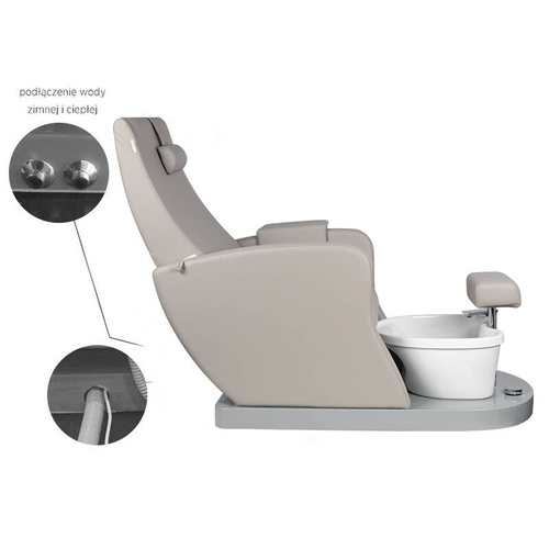 Pedicure spa chair azzurro 016b gray