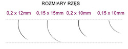 Syis - rzęsy j 0,15 x 10 mm 0.25 g