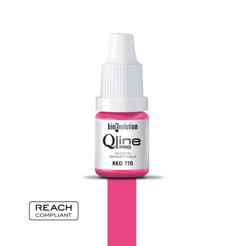 Permanent makeup pigment Bioevolution Red 770 Qline Pro 5ml 