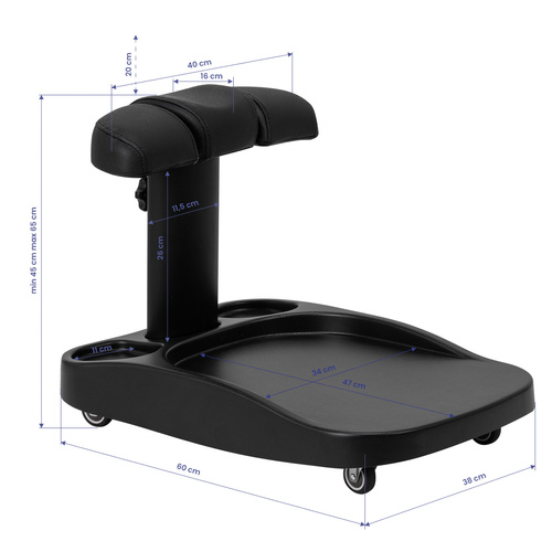 Azzurro shower tray cart black