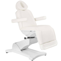 Electr. cosmetic chair azzurro 869a rotating 4 motors white