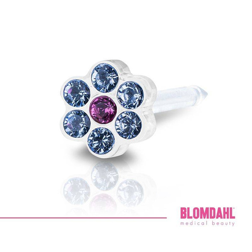 Blomdahl Daisy Alexandrite/ Rose 5 mm ear piercing earring medical plastic