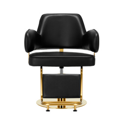 Gabbiano hairdressing chair linz gold black disc