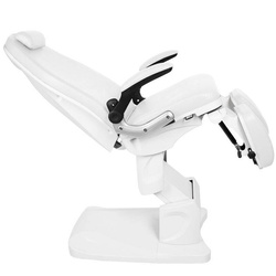 Podiatry chair electr. azzurro 709a 3 siln. white