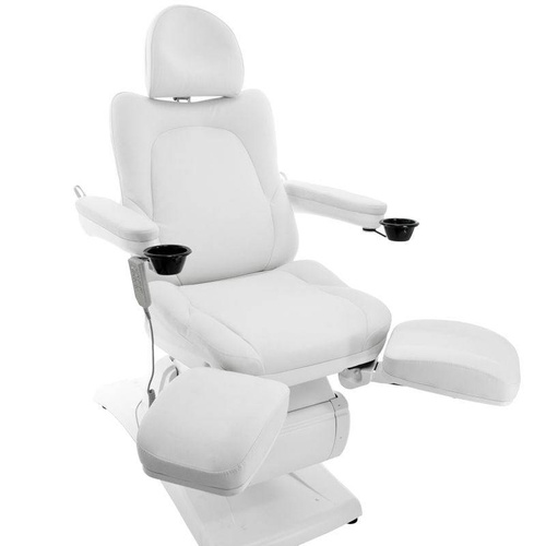 Electr. cosmetic chair azzurro 870s pedi 3 siln. white