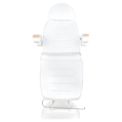 Electric cosmetic beauty chair white lux - heated