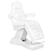 Electr. lux cosmetic chair 4m white with cradle