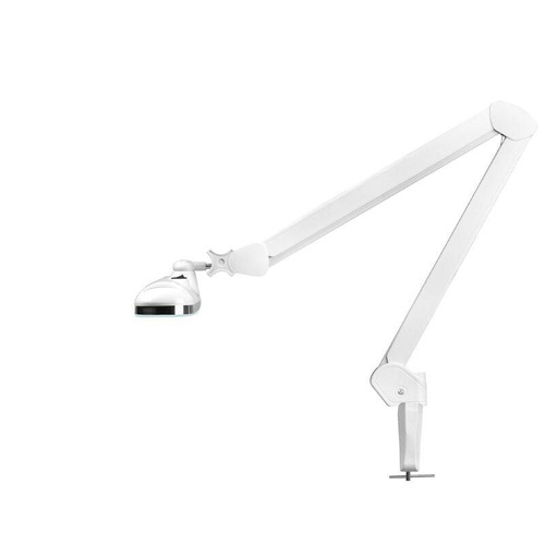 Lampa warsztatowa led elegante 801-s z imadełkiem standard biała