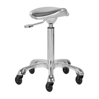 Gabbiano stool fine silver