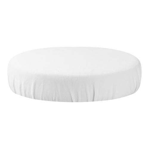 Stool cover velour white