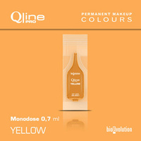 Jednorazowy pigment do makijażu permanentnego Bioevolution Yellow Qline Pro 0,7ml monodose