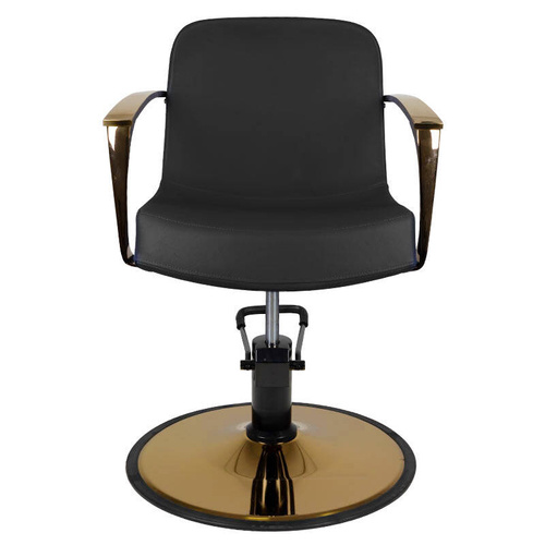 Gabbiano styling chair gold bologna black