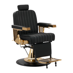 Gabbiano barber chair marcus gold black