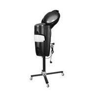 Gabbiano hairdresser sauna standing black with active ozone