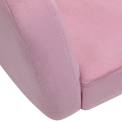 4rico swivel chair qs-bl14g velvet pink