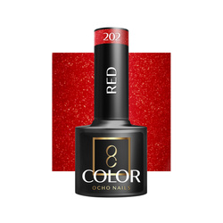 Ocho nails hybrid varnish red 202 -5 g