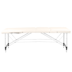 Folding massage table aluminum comfort activ fizjo 3 segment cream