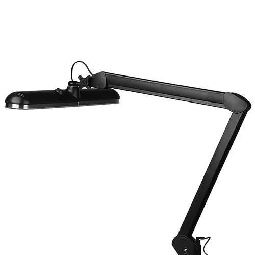 Led workshop lamp elegante 801-s with vise standard black