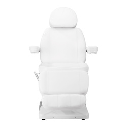 Electric cosmetic chair sillon luxury 3 motors white foot control