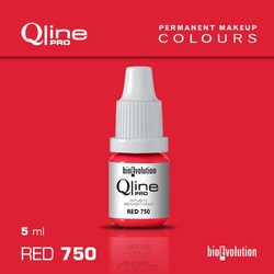 Pigment do makijażu permanentnego ust Bioevolution Red 750 Qline Pro 5ml 