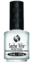 Seche Vite Top Coat 14 ml top coat do zwykłego lakieru, utwardzacz do lakieru do paznokci 