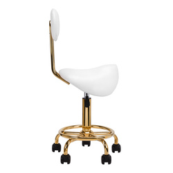 Cosmetic stool 6001-g gold-white