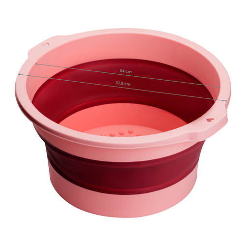 Folding pedicure bowl pink