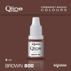 Permanent makeup pigment Bioevolution Brown 800 Qline Pro 5ml 