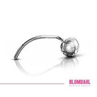 Bezel Crystal 3 mm nose piercing SFJ - pure medical titanium