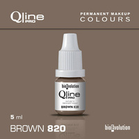 Pigment do makijażu permanentnego brwi Bioevolution Brown 820 Qline Pro 5ml