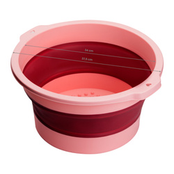 Folding pedicure bowl pink