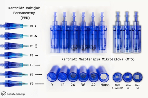 Cartridge module for mesotherapy DR PEN A1, A6 - types to choose from