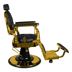 Gabbiano barber chair giulio gold black