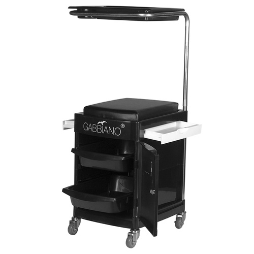 Pomocnik - taboret do pedicure 23 plus czarny