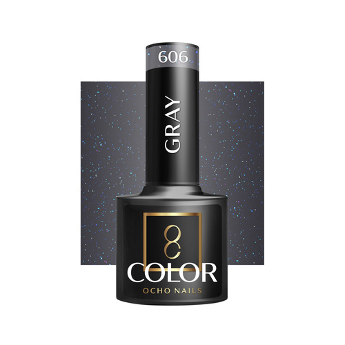 Ocho nails hybrid varnish gray 606 -5 g